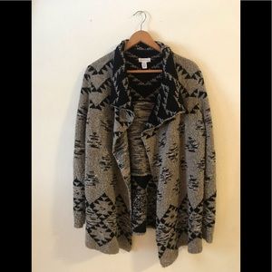 Black and grey sweater